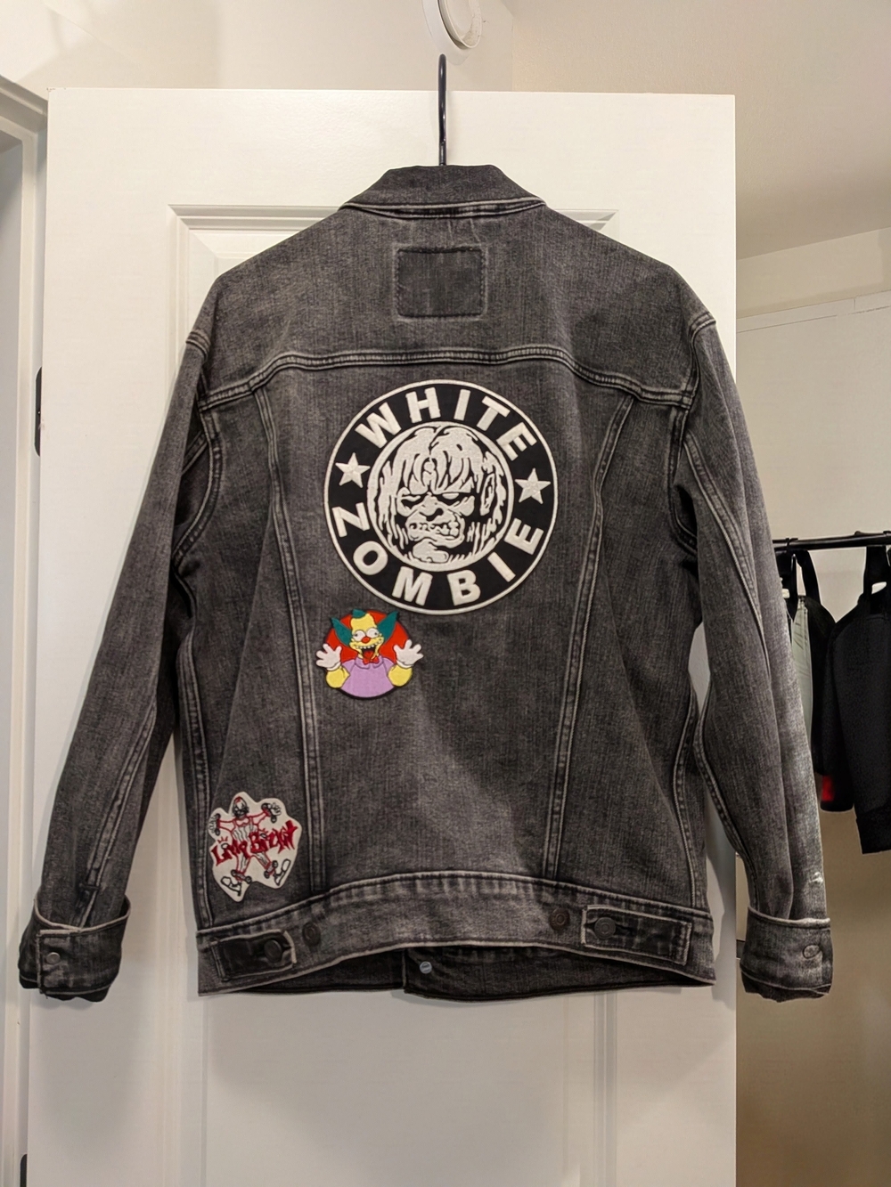 Black Levi's Denim Jacket with Back Patches